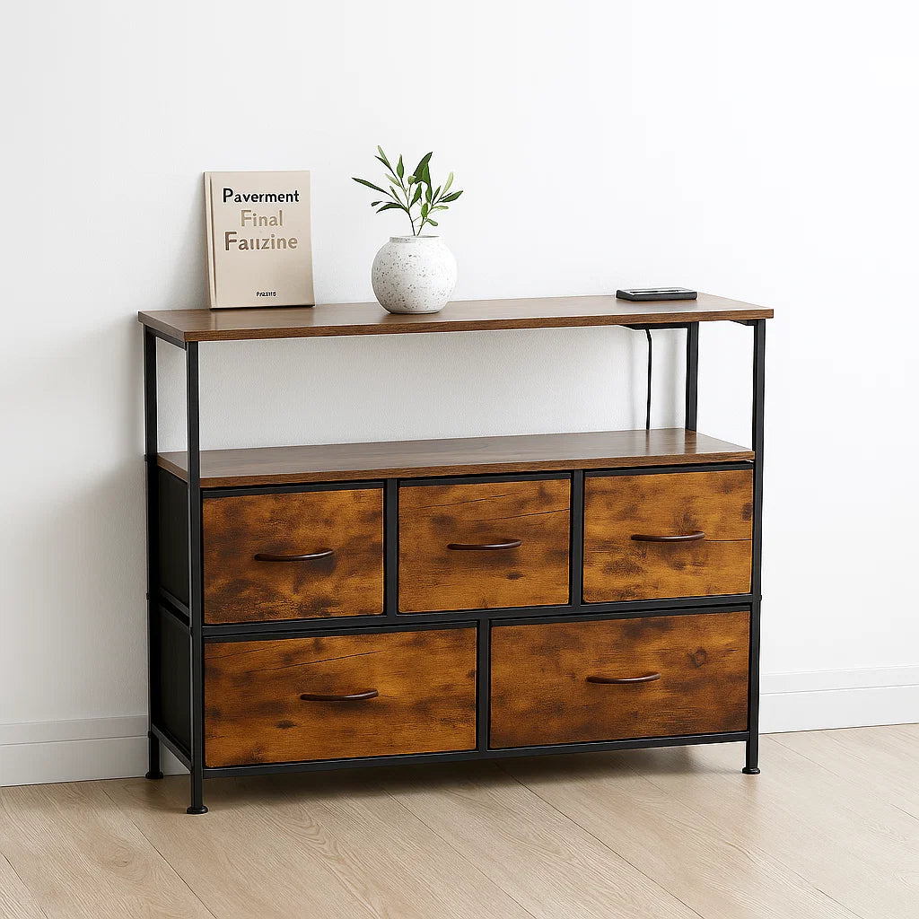 Mueble Organizador Metalik Estilo Industrial - Rústico para el hogar, disponible en Mons