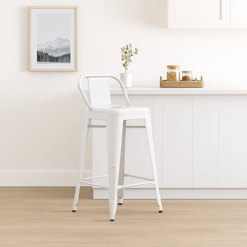 Taburete Tólix 64 cms - Blanco para el hogar, disponible en Mons