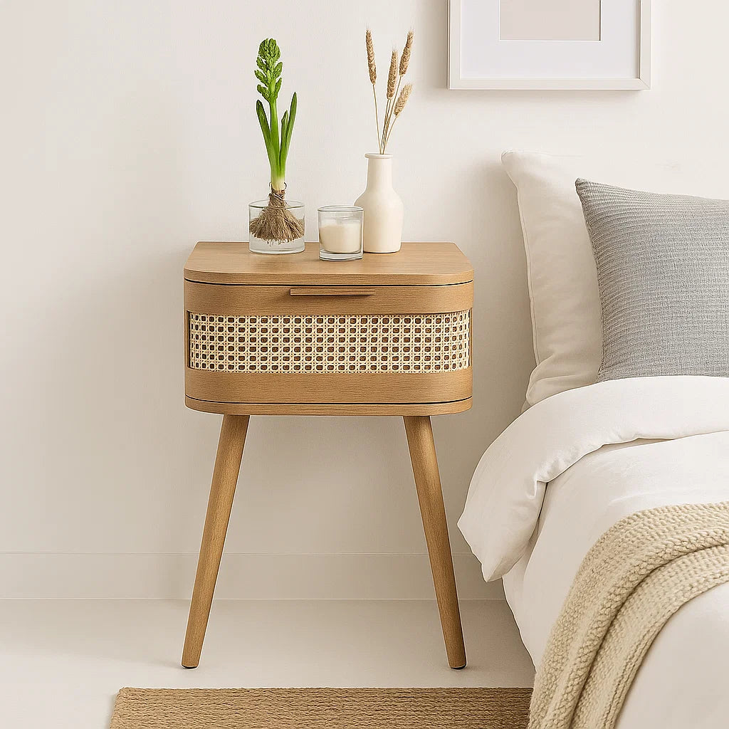 Velador Siena Rattan - Natural para el hogar, disponible en Mons