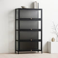 Vitrina BambooGlass 4 Niveles - Negro para el hogar, disponible en Mons
