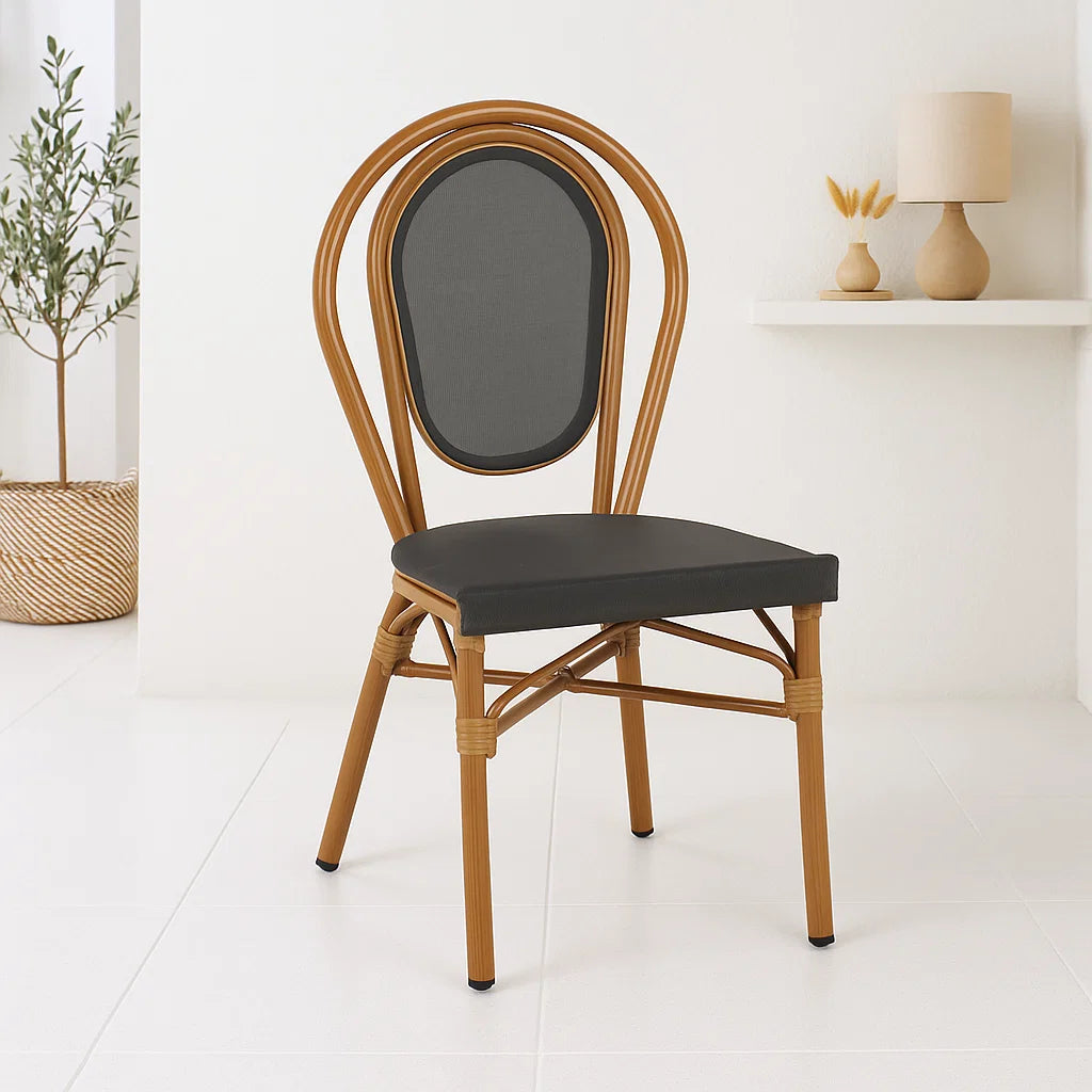 Silla Provence Parisina Rattan - Gris Oscuro para el hogar, disponible en Mons