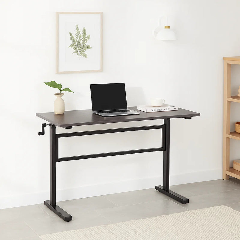 Escritorio de trabajo con altura regulable standing desk - Gris para el hogar, disponible en Mons