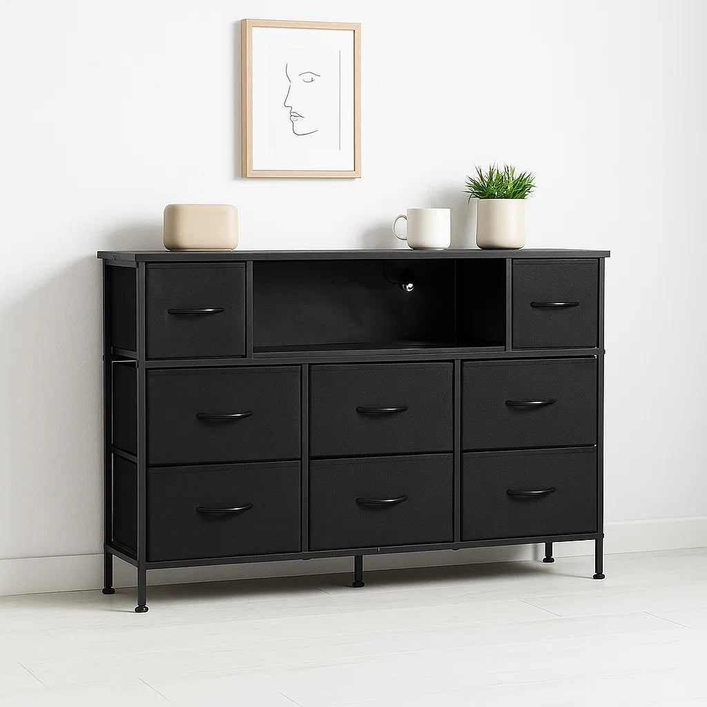 Mueble Organizador LED Xtreme Multimedia - Negro para el hogar, disponible en Mons