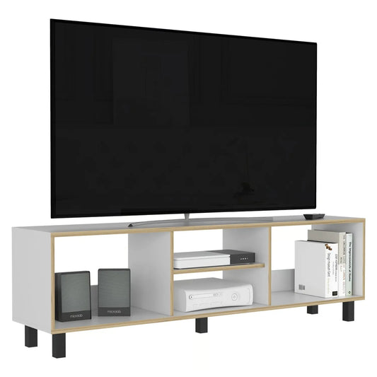 Rack Nomik Tv70 - Blanco / Canto Duna